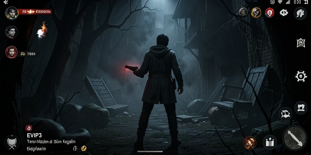 Tampilan gameplay EVIP3 yang menegangkan dan menyeramkan.