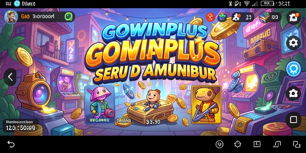 Tangkapan layar gameplay GOWINPLUS dengan aksi menegangkan dan warna-warni.