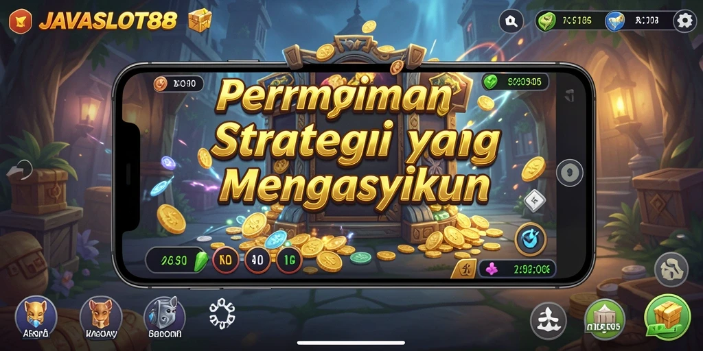 Tampilan menarik dari gameplay strategi JAVASLOT88 yang menantang.