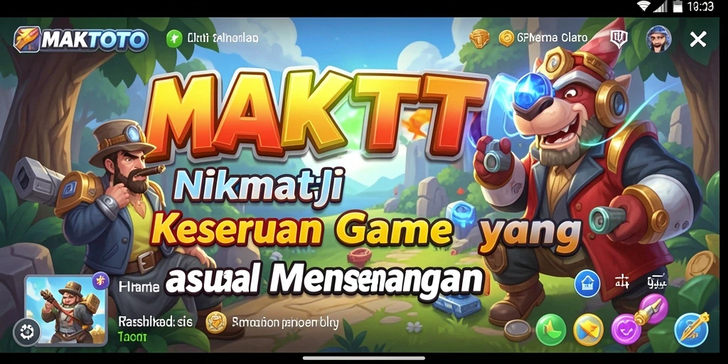 Tampilan gameplay seru dan menarik di MAKTOTO.